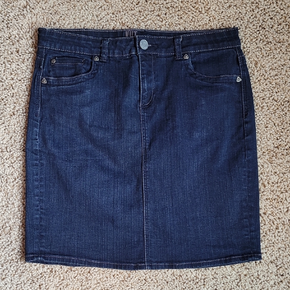 Kut from the Kloth Dark Blue Skirt